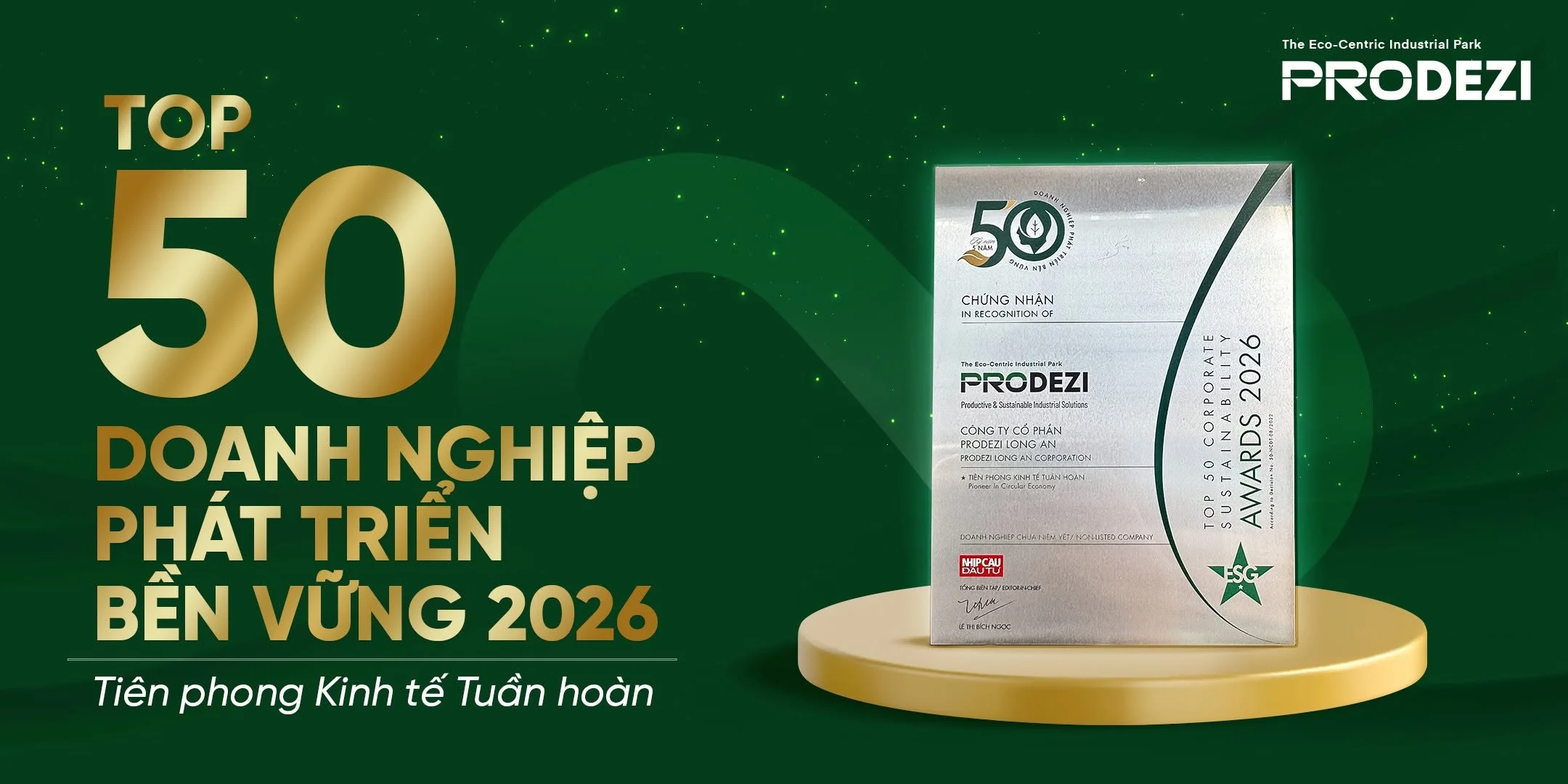Prodezi honored as the “Pioneer in Circular Economy”
