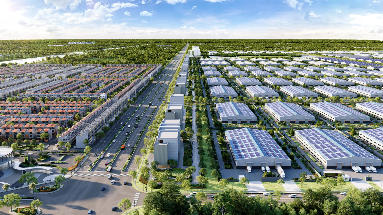 Phối cảnh 3D dự án Khu đô thị – công nghiệp Prodezi với quy mô 500 ha